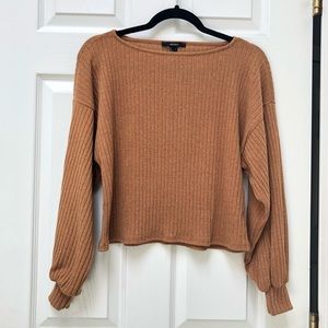 Forever 21 Caramel Long Sleeve Top